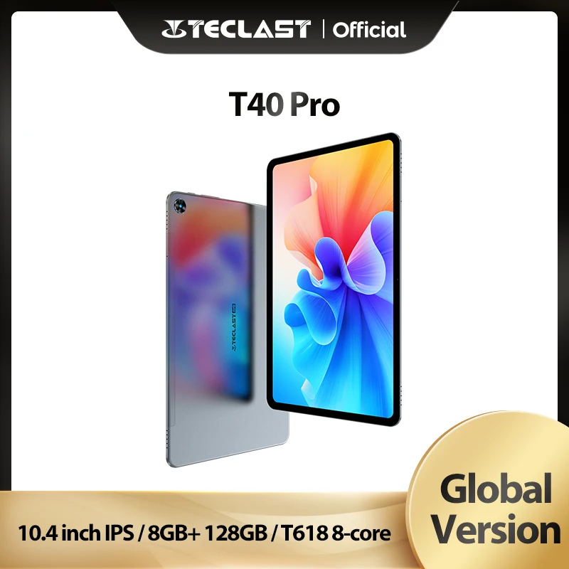 

Teclast T40 Pro Tablet 10.4 Inch Android 11 2000x1200 8GB RAM 128GB ROM UNISOC T618 Octa Core 4G Network Wifi Fast Charging