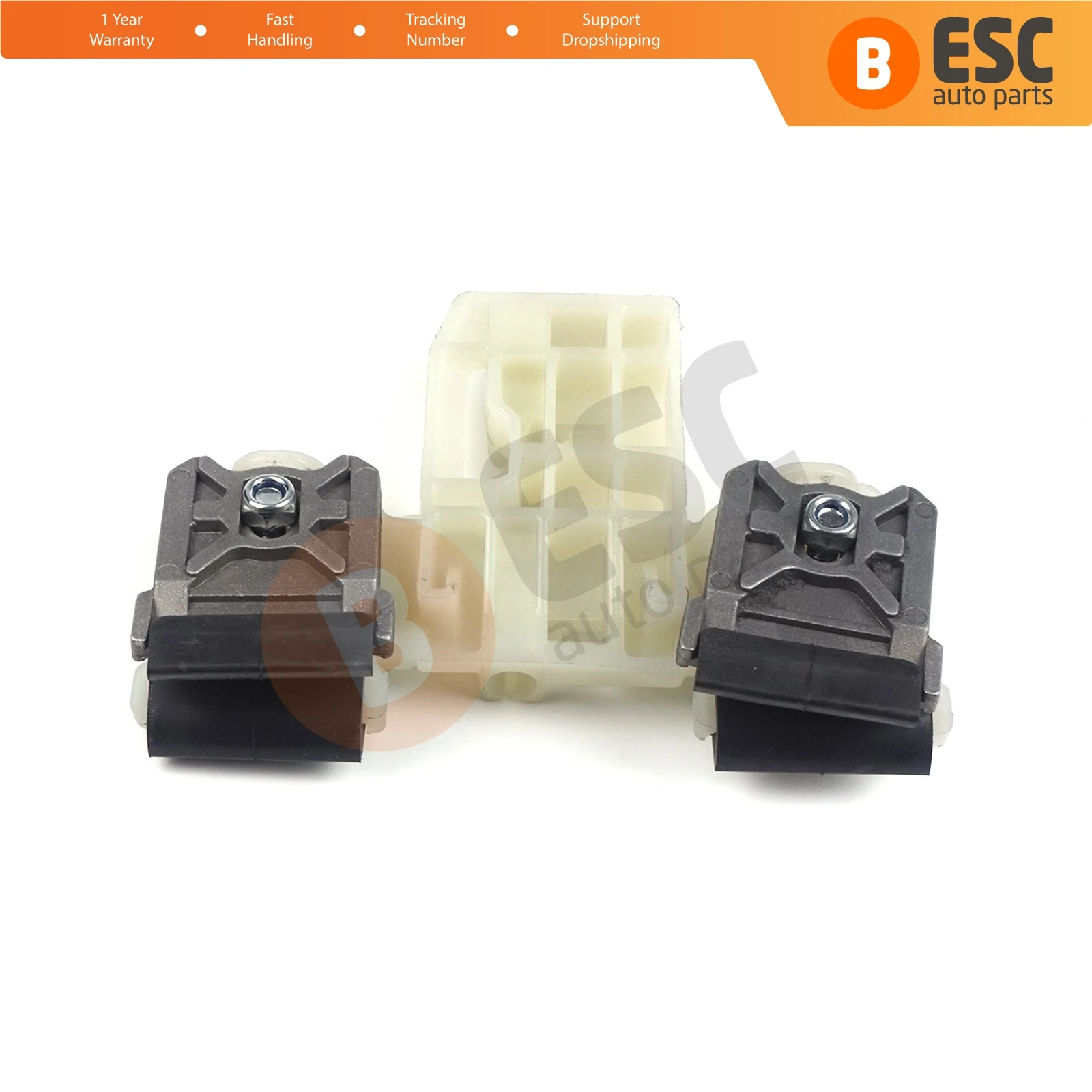 ESC Auto Parts EWR5149 Electrical Power Window Regulator Repair Clips Front Right Driver Side for Skoda Fabia 5J MG 2008-2014