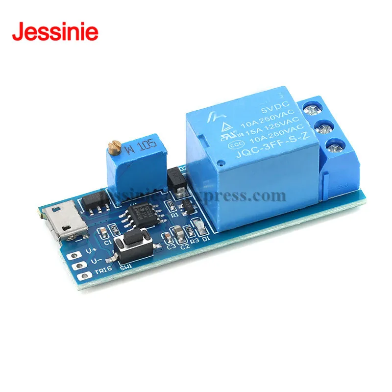 Wide Voltage 5V-30V Trigger Time Delay Relay Module Timer Module Delay Conduction Delay Switch