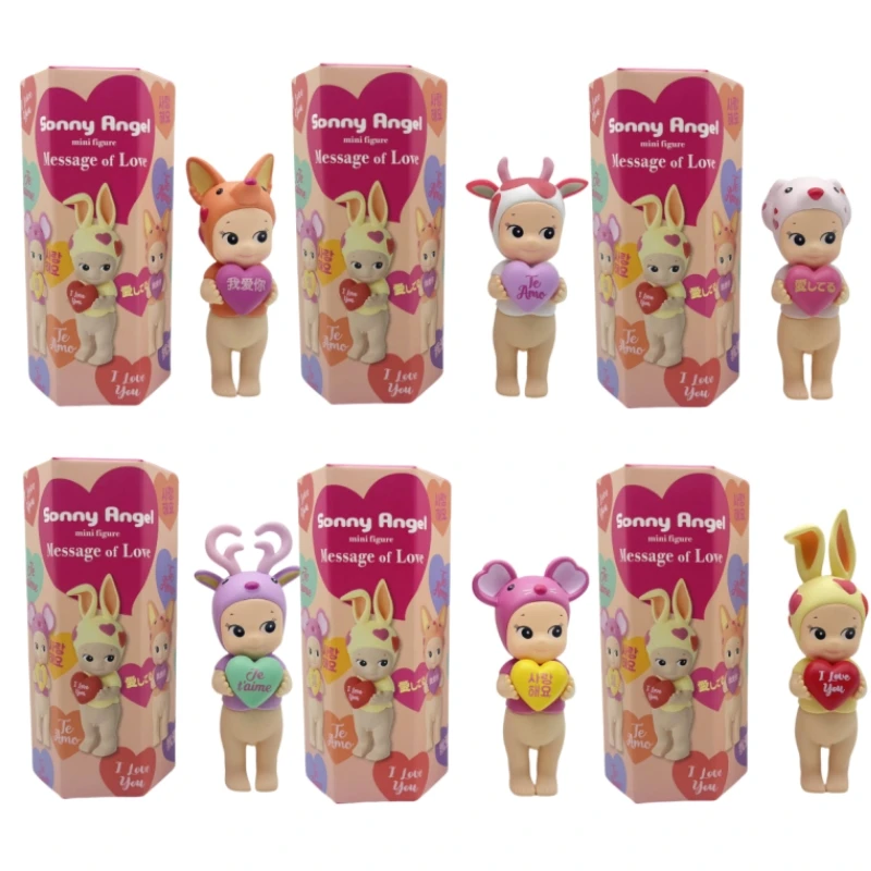 

Sonny Angel Mini Figures Message Of Love Series I Love You LOVE Blind Box 6pcs Ornaments Doll Fans Surprise Birthday Gifts ﻿