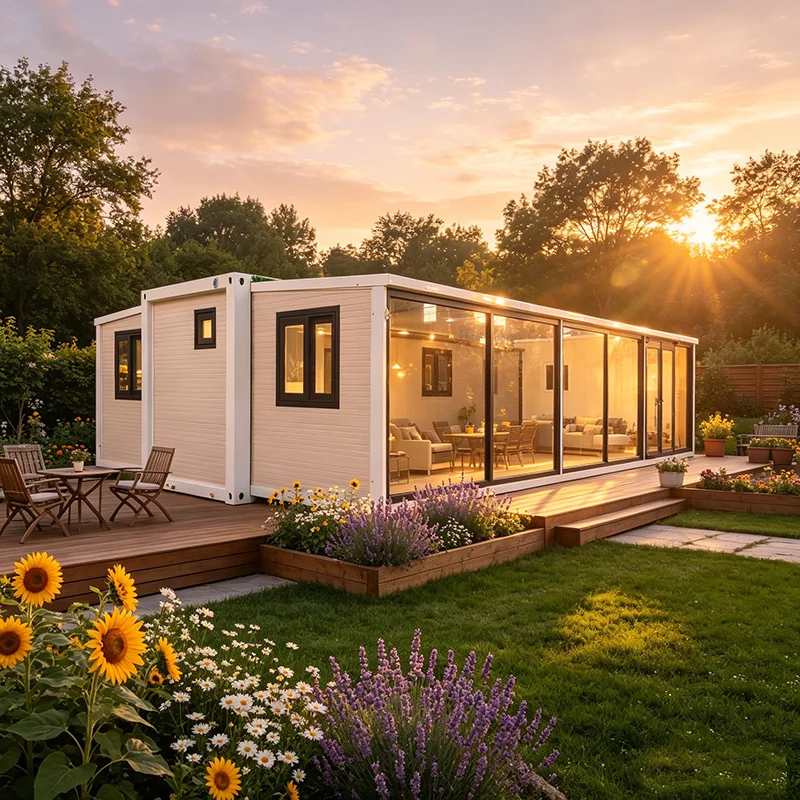 Fast Unfold Expandable Container House Glamping Resort Rental Unit