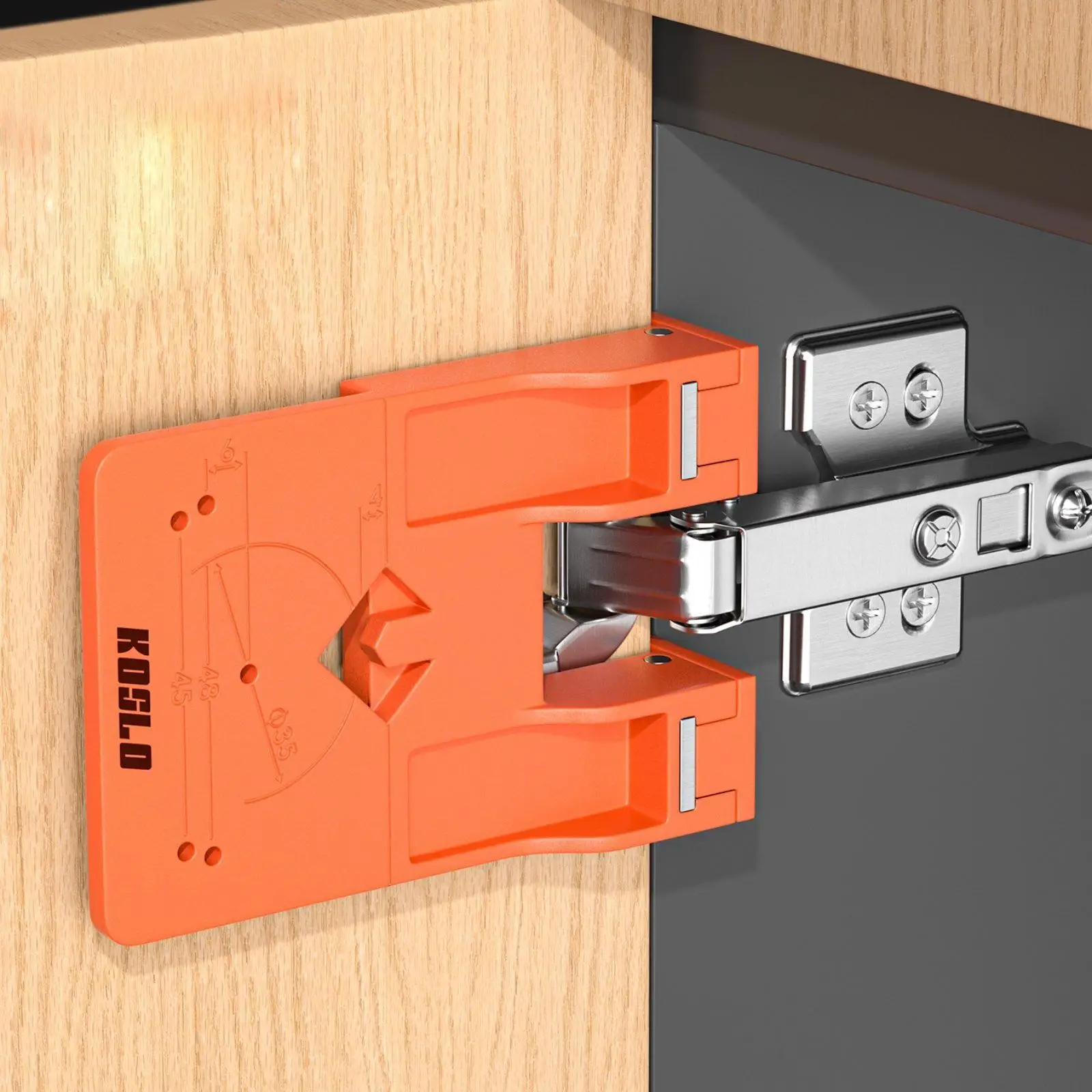Simple Leaving Tool for Cabinet Doors Nylon Hinge Positioning Jig Woodworking Hardware for Furniture Assembly