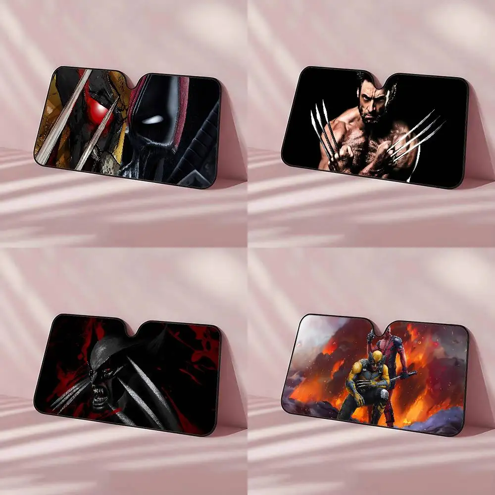 فيلم W-Wolverine سيارة ظلة سيارة الشمس قناع الشمس قناع العالمي الزجاج الأمامي للطي الشمس قناع