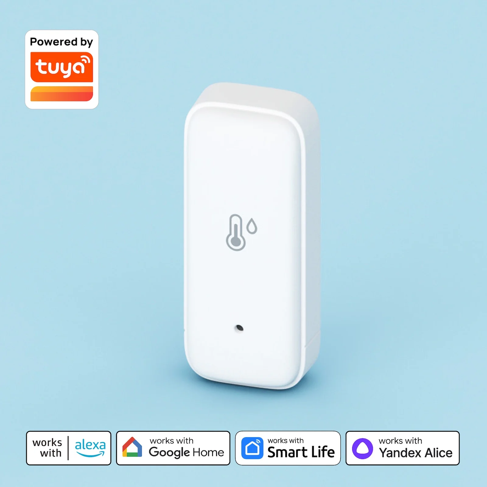 Slimme Tuya Zigbee Temperatuur- en Luchtvochtigheidssensor Zigbee3.0 Thermometer APP Afstandsbediening Alarm voor Alexa Home Assistant ZHA Zigbee2MQTT