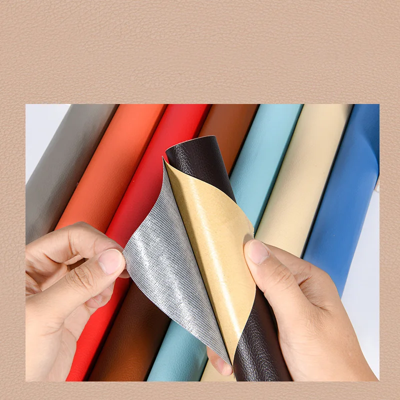 Brown Black Leather Patch 20x30CM Self-Adhesive Leather Repair Tape Sofas Repairing Patch Stick-on Furniture Driver Seats Repair