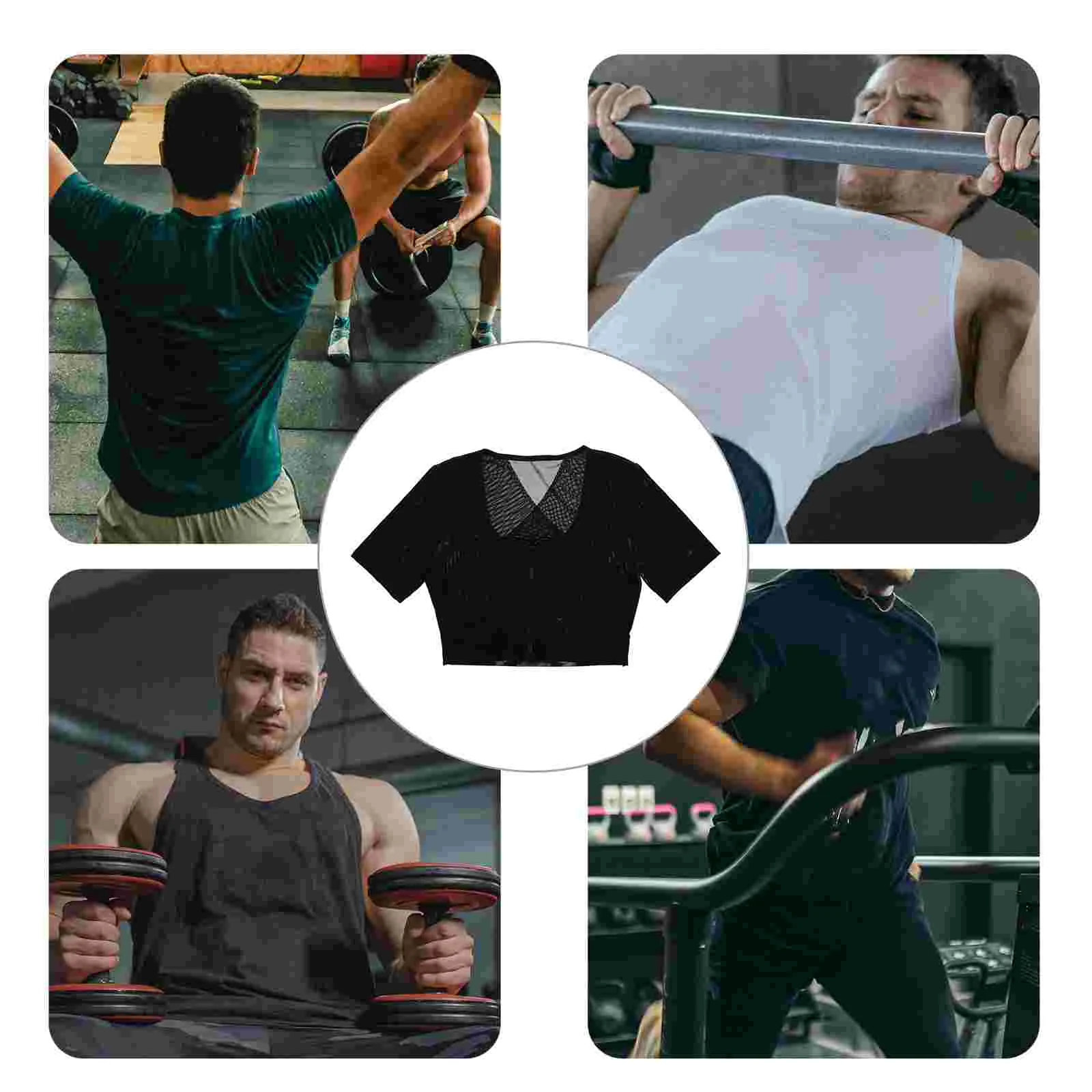 Corset Vest Mens Tshirt Slimming Shirts for Nylon Shaper Bodysuit Shapewear Undershirt