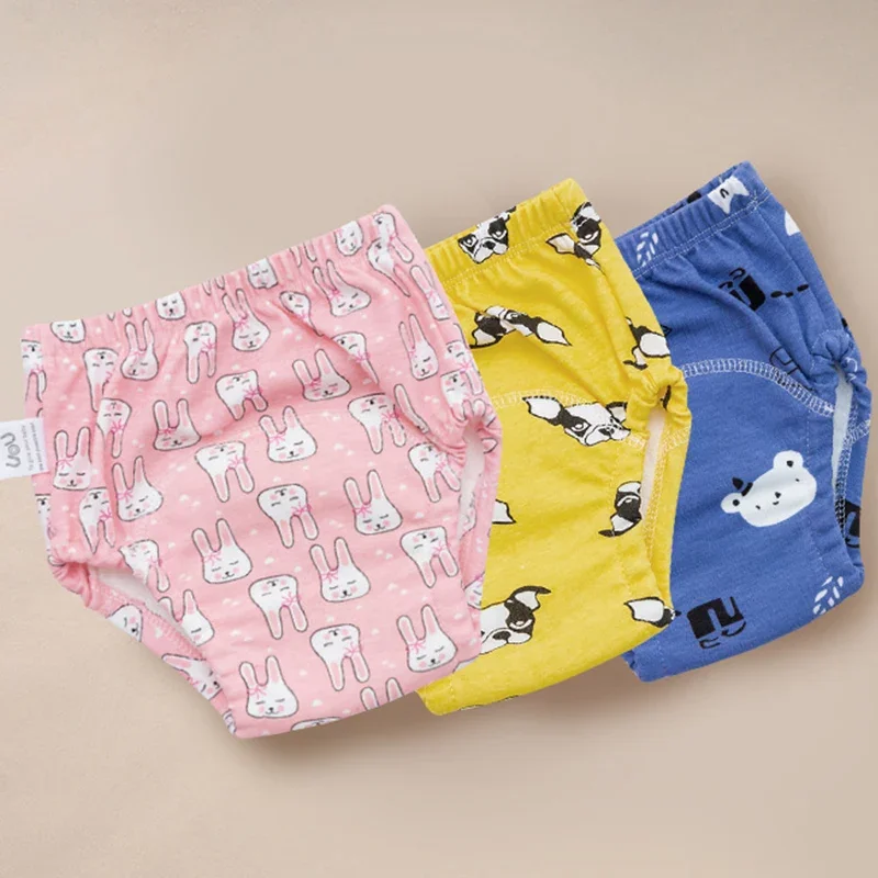 6 Layer Waterproof Reusable Cotton Baby Training Pants Infant Shorts Underwear Cloth Baby Diaper Nappies Panties Nappy Changing