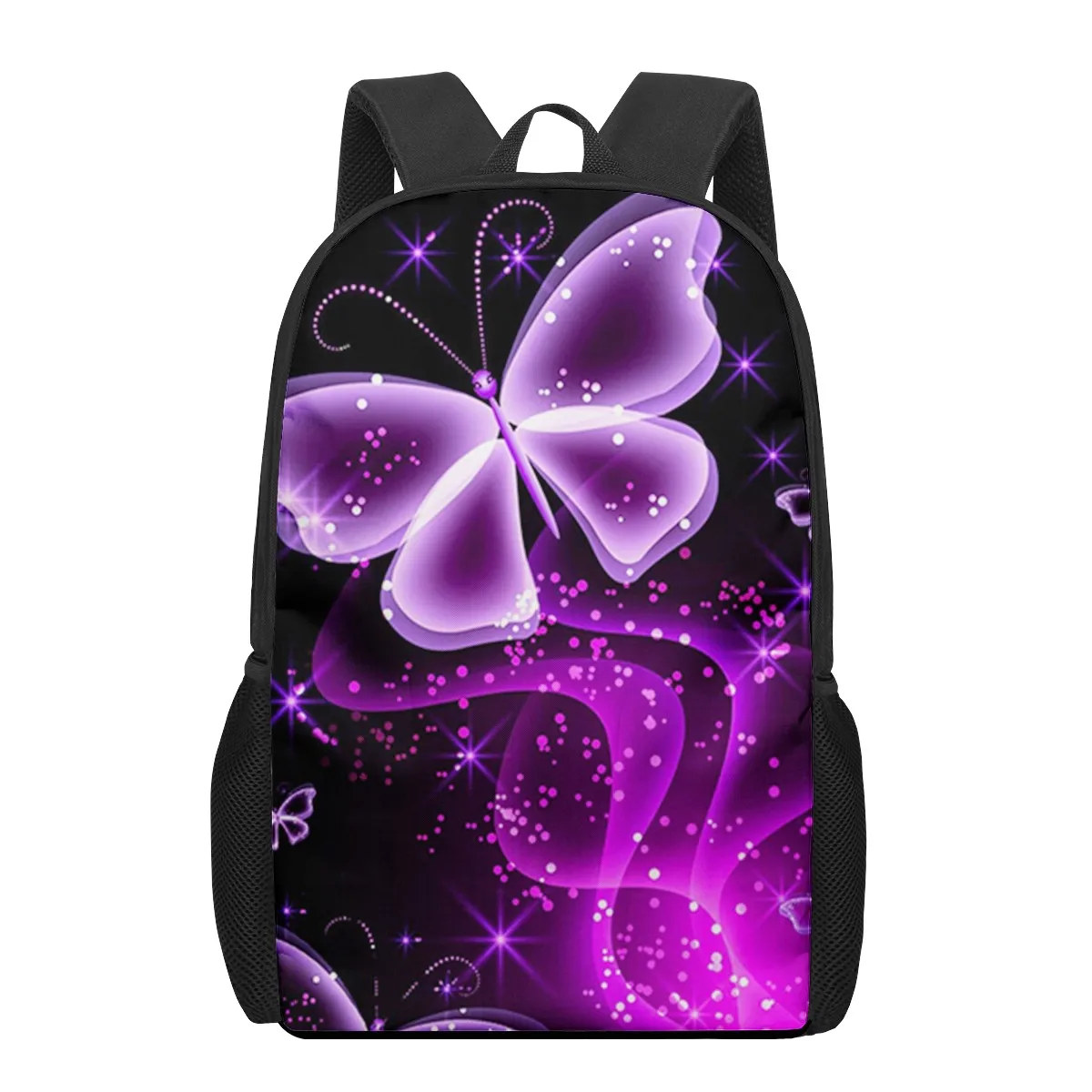 Sacos escolares para meninos e meninas, pintura borboleta, impressão 3D, mochilas infantis, mochila de jardim de infância para homens, criança, criança