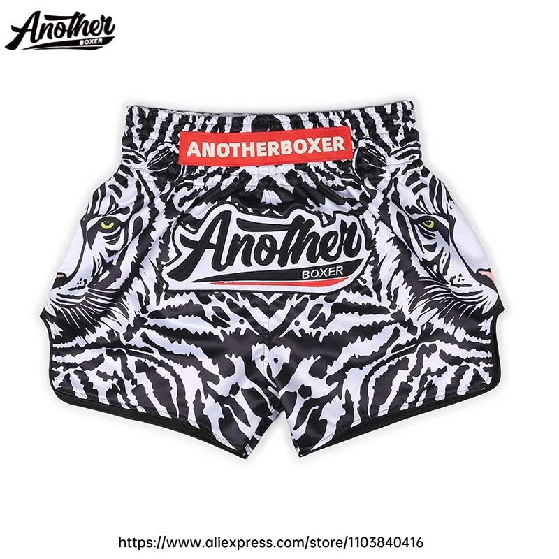 Premium Muay Thai Shorts Tiger Sublimated Thai Boxing Shorts Men Women Kids MMA Combat Training Fight Grappling Kickboxing Pants