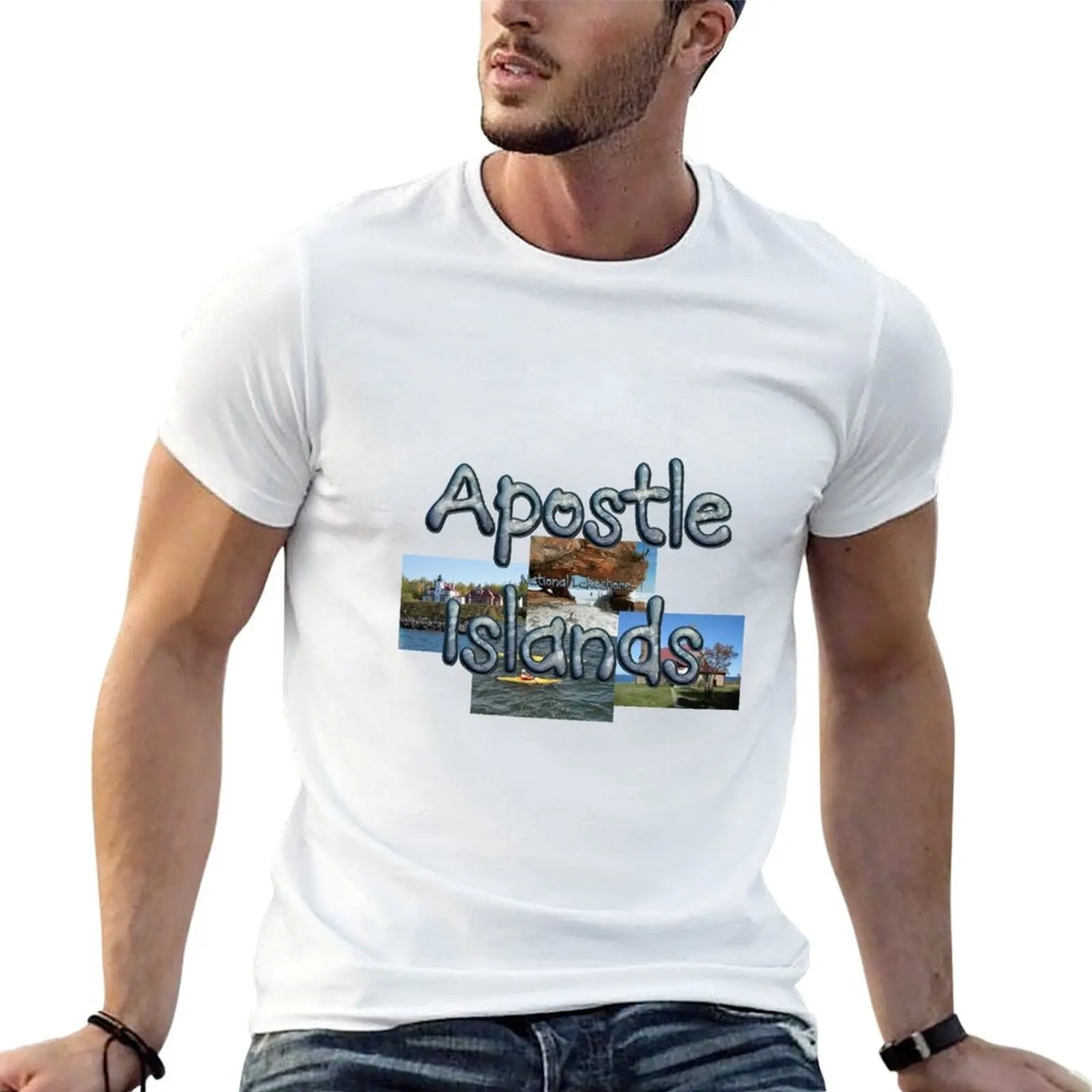 Apostle Islands T-shirt sublime korean fashion anime men workout shirt