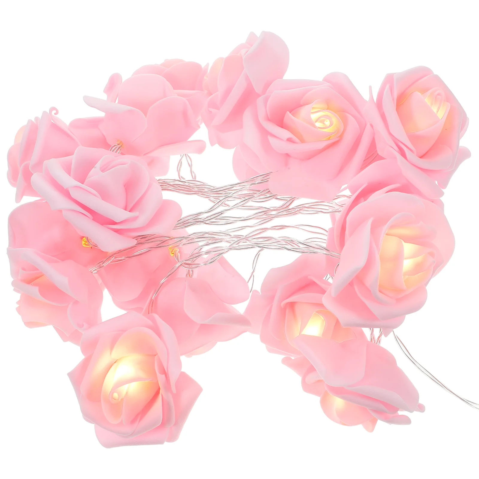 

Valentines Day Rose String Light 20 LEDs Artificial Rose Garland Fairy Light Party Favor Flower String Light