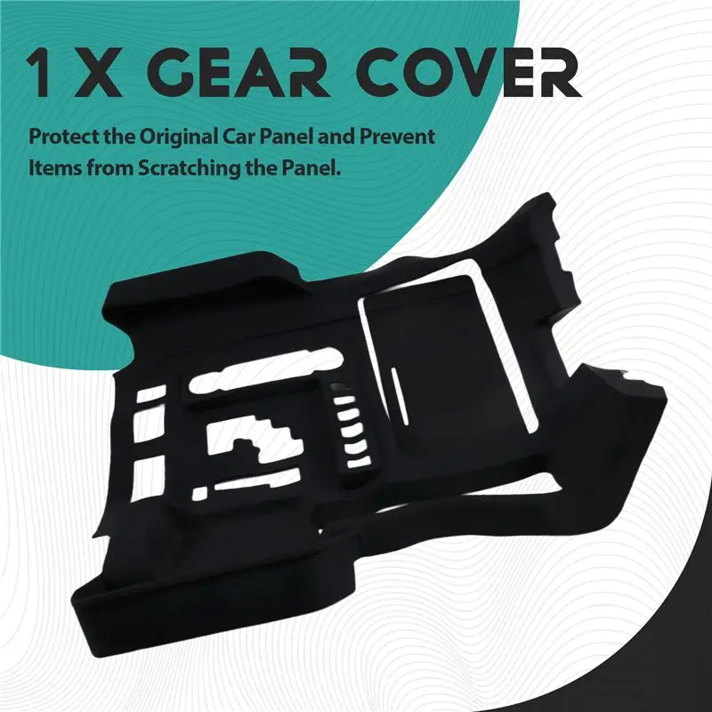 LC200 Center Console Storage Protection Sleeve Gear Cover For Toyota Land Cruiser 200 2016-2021 Interior Accessories LHD Black-X