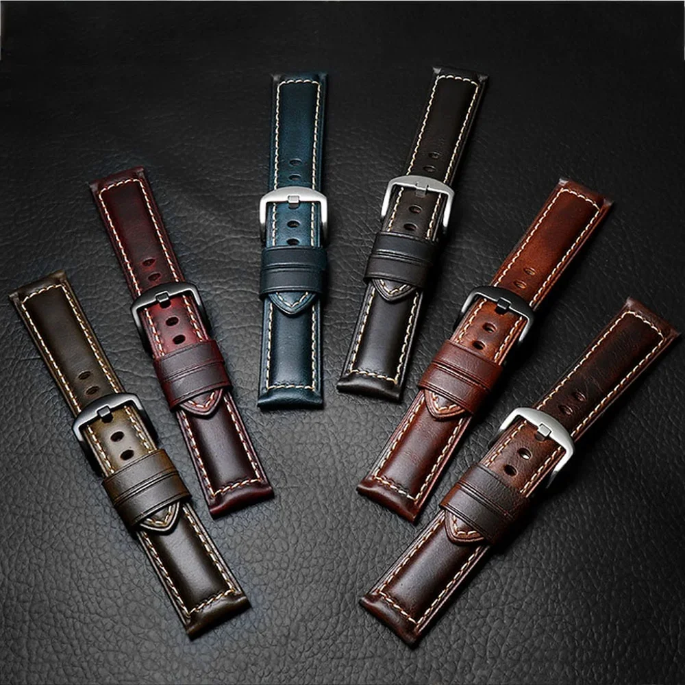 Genuine Leather Strap for KOSPET Tank M4 T4 Calfskin WatchBand for Huawei Watch GT 6 Pro Accessories Bracelet 22mm 20mm