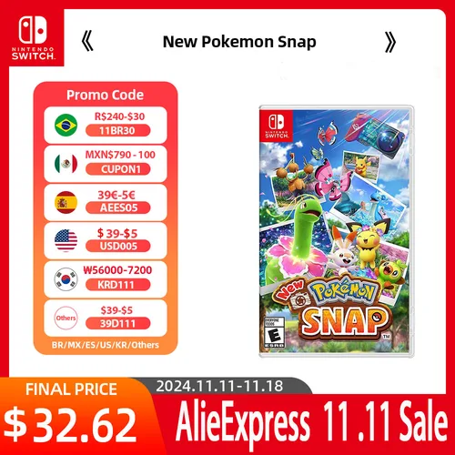 닌텐도 스위치 게임 딜, 새로운 포켓몬 스냅 게임 카트리지, 물리적 카드 지지대, TV 탁상 휴대용 모드  Best5