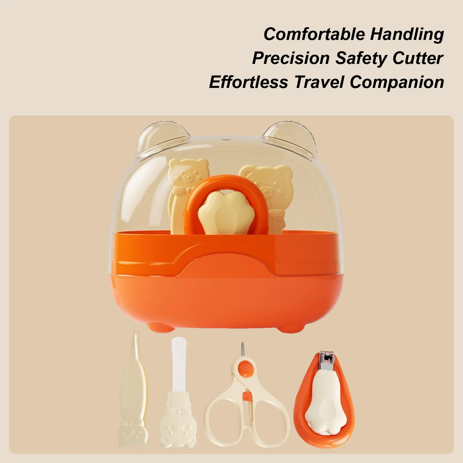 

Baby Nail Clippers Baby Nail Care Set Safety Clippers Grooming Tools Trimmer Manicure Kit for Toenail Toddler Kids Girls Boys