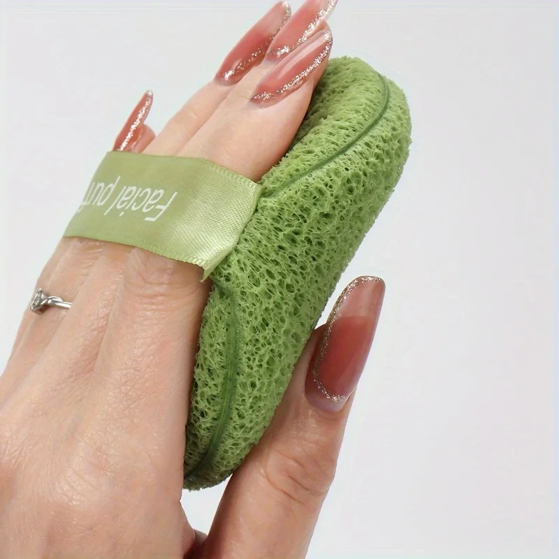 6pcs Facial Sponge for Daily Cleansing, Makeup Removal and Foaming, Face Scrubbing; Suitable for All Light Beige Types