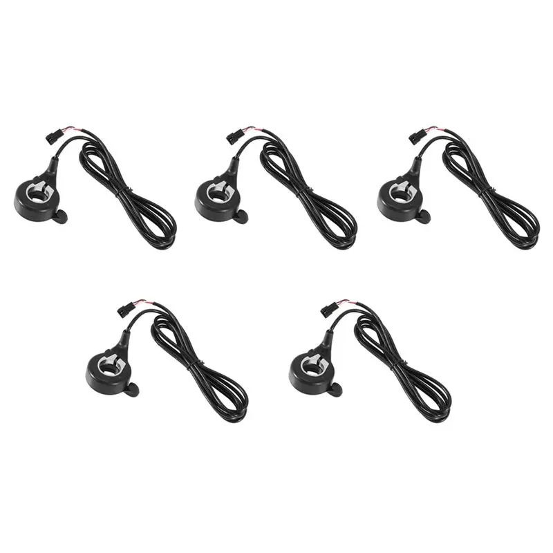 AT02-5X Ebike Electric Bicycle Thumb Throttle, FT-21X Finger Throttle Accelerator, Speed Control, 12-72V Universal