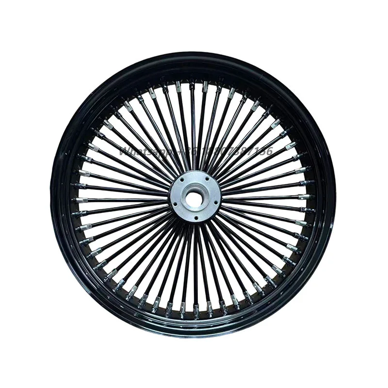 

Motorcycle Wheels Rim Accessories Front Rear Black 52 Fat Spokes Wheel for