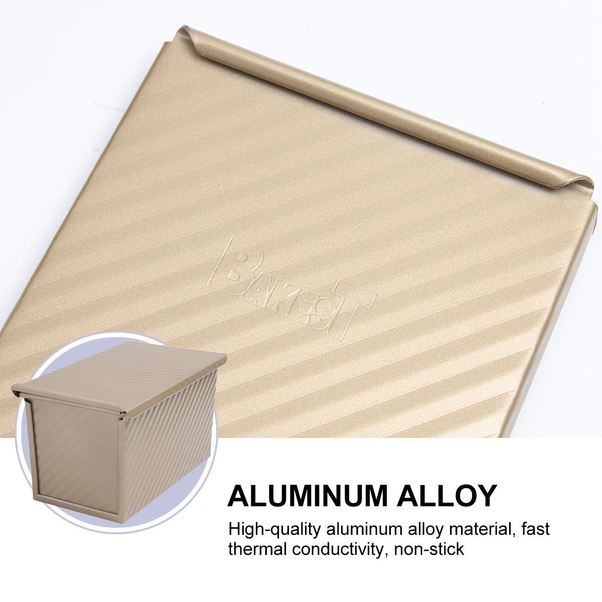 Bakeware Loaf Pan With Cover Toast Mold with Lid Random Color Bread Mold Bread Pan Loaf Bakeware