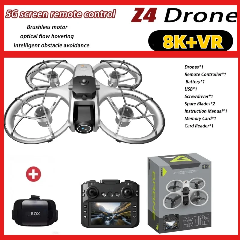 

Новый мини-дрон Z4 с камерой 4K HD, для аэрофотосъемки, с бесщеточным двигателем, оптическим позиционированием, большим экраном, радиоуправляемый квадрокоптер, игрушка, подарок