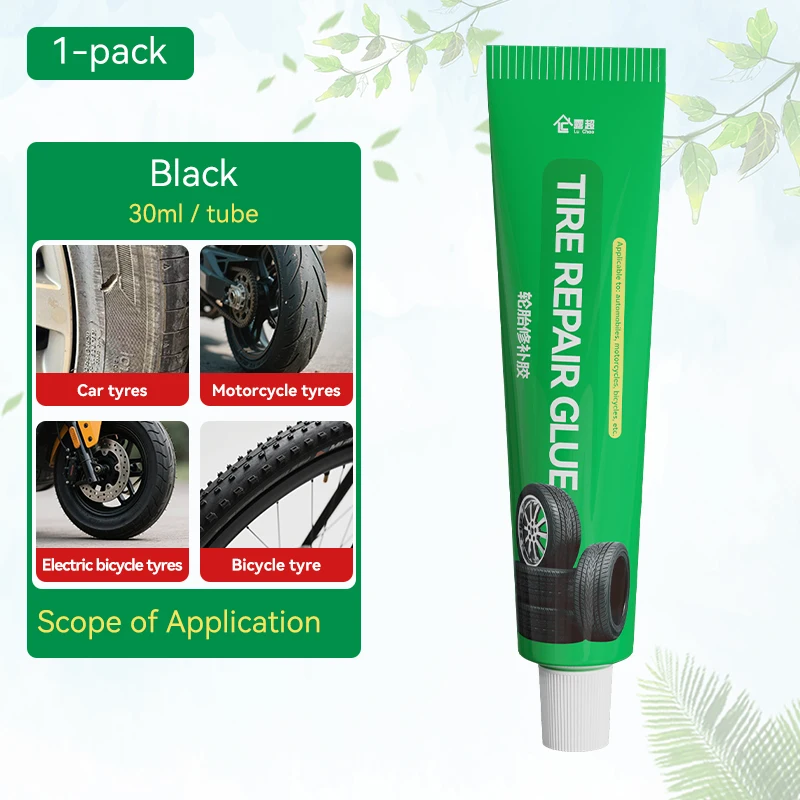 Tire Repair Glue Waterproof & High Temperature Resistant Black Sealing Waterproof And High-Temperature Resistant Repair Adhesive — 1