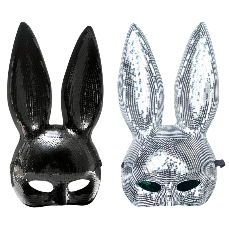 Adult Cosplays Rabbit Costume Accessory Realistic Rabbit Animal Face Mask for Adults Cosplays Costume Parties and Event