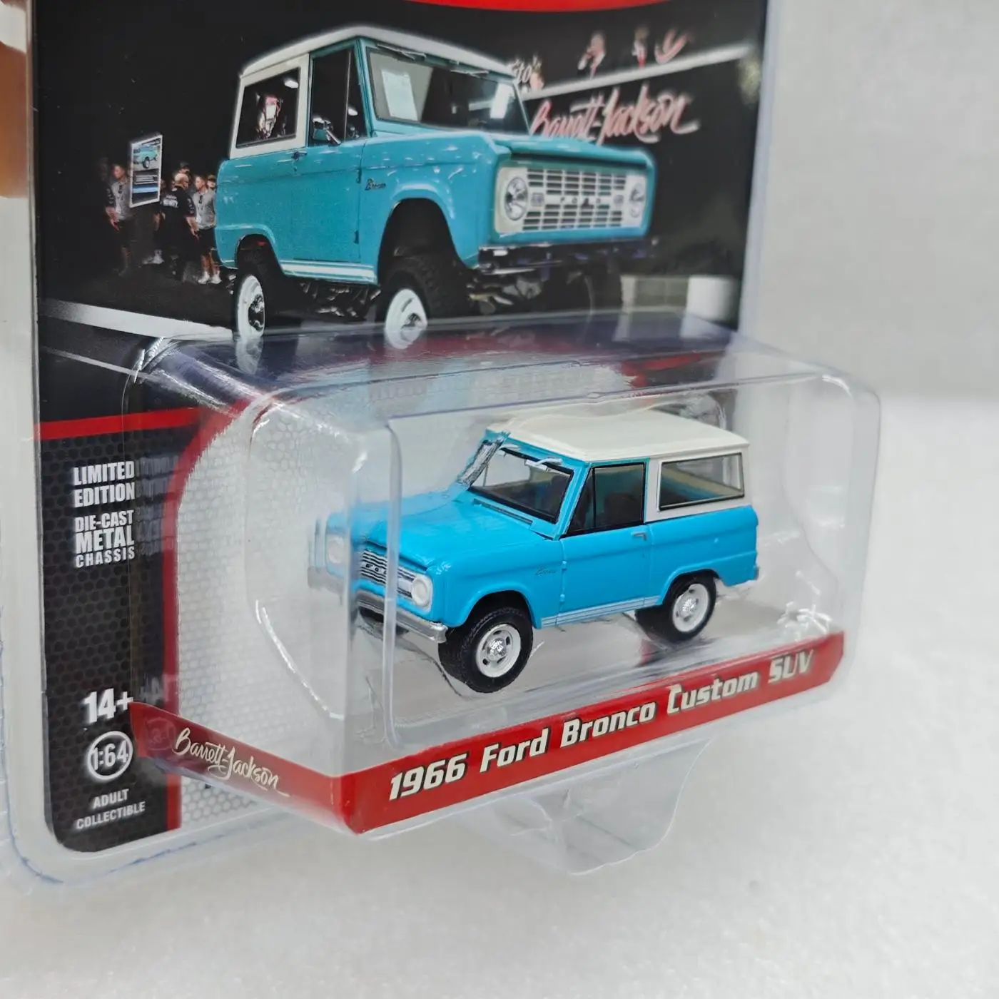 

GreenLight 1:64 1966 Ford Bronco SUV 37320-A Высокая имитация сплава, модель автомобиля, мини-игрушка, коллекция, подарок