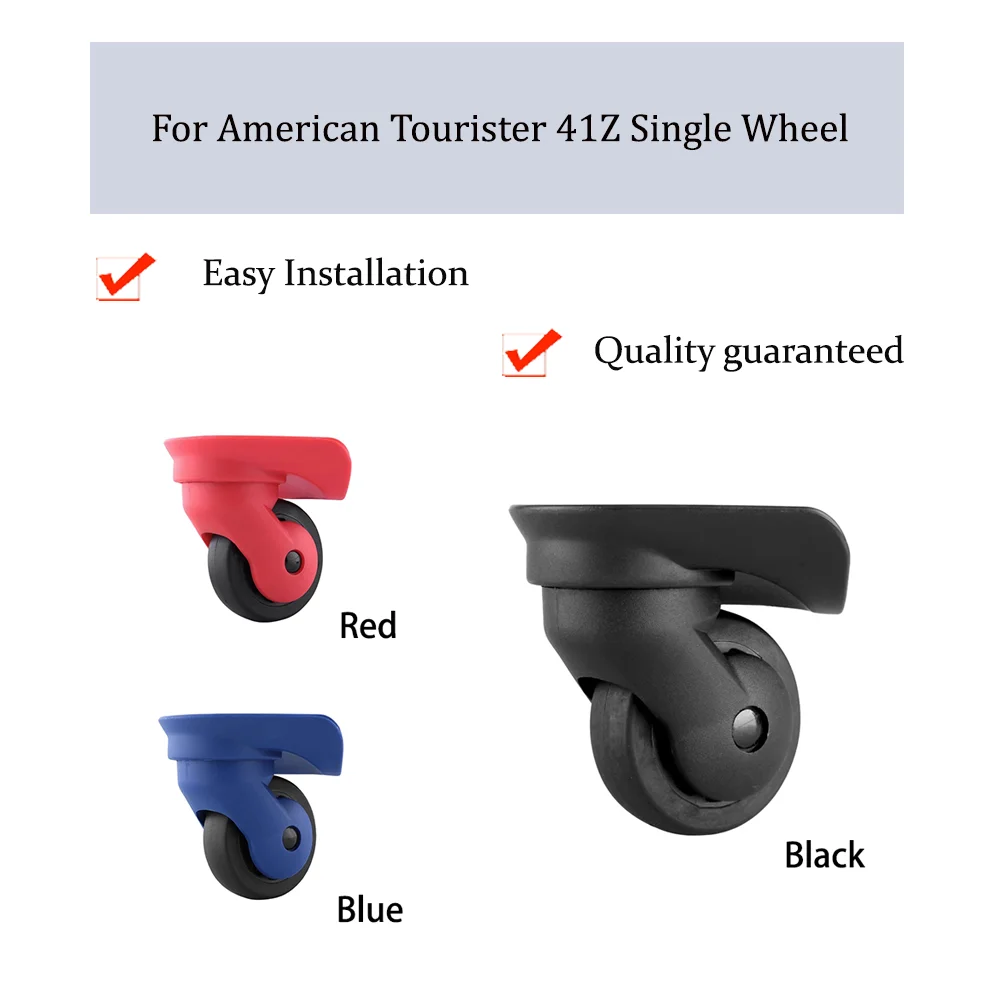 

For American Tourister 41Z Universal Wheel Replacement Trolley Case Luggage Pulley Silent Smooth Shock Absorbing Single Wheels