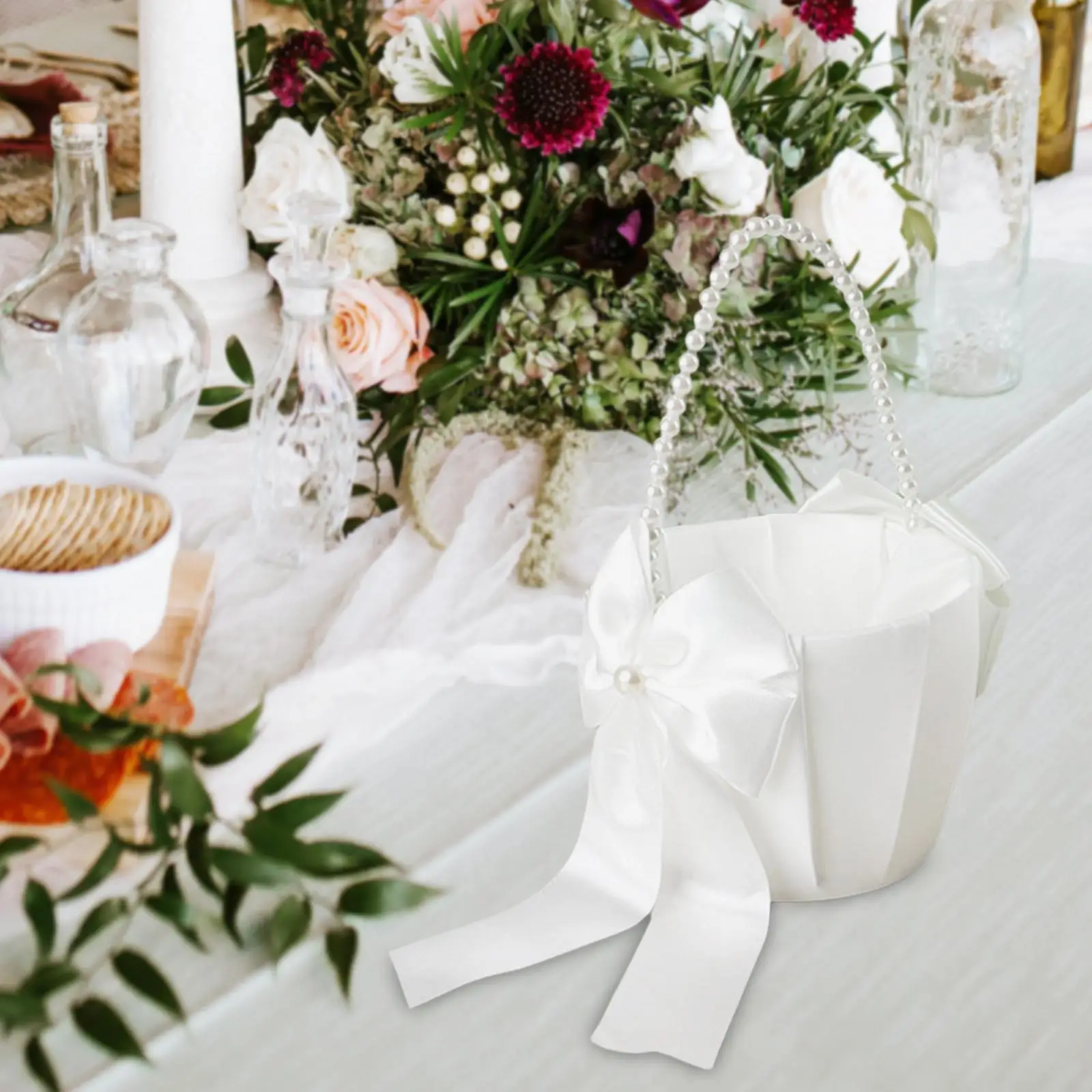 Decoración de cesta de boda elegante para ocasiones especiales suministros para fiestas de banquetes