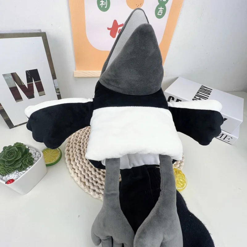 متوفر الأصلي 30 سنتيمتر نجاح باهر الإنجليزية ستيف وماجي الغراب محشوة الحيوان أفخم دمية لعبة عيد ميلاد السنة الجديدة وهدايا عيد الميلاد #5