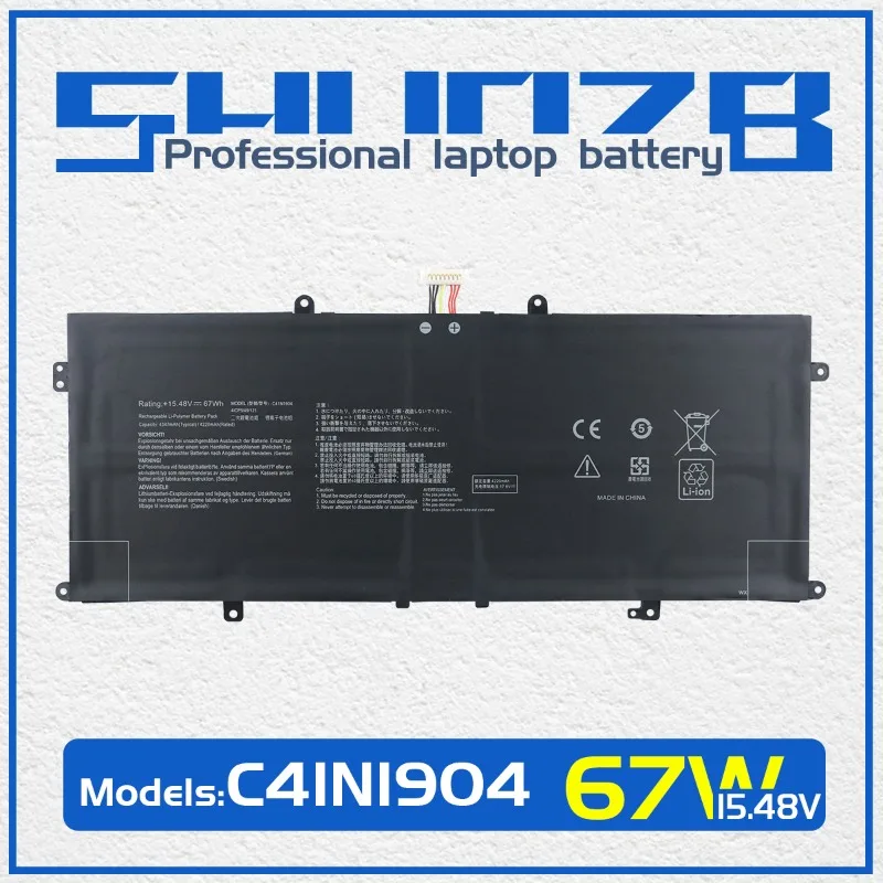 SHUOZB C41N1904 Laptop Battery For ASUS ZenBook 14 UX425UA UX425IA UX425JA UX425EA UX325EA UX325JA UX363EA BX325JA 15.48V 67Wh