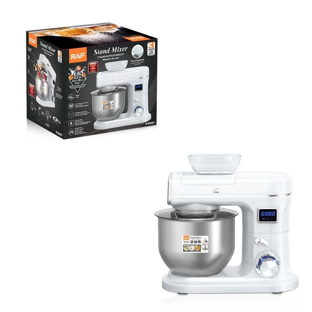 2025 New Product Automatic Food Dough Mixer Die Casting Vertical Batter Speed 3 in 1 Vertical Mixer with Pulse Punching Function