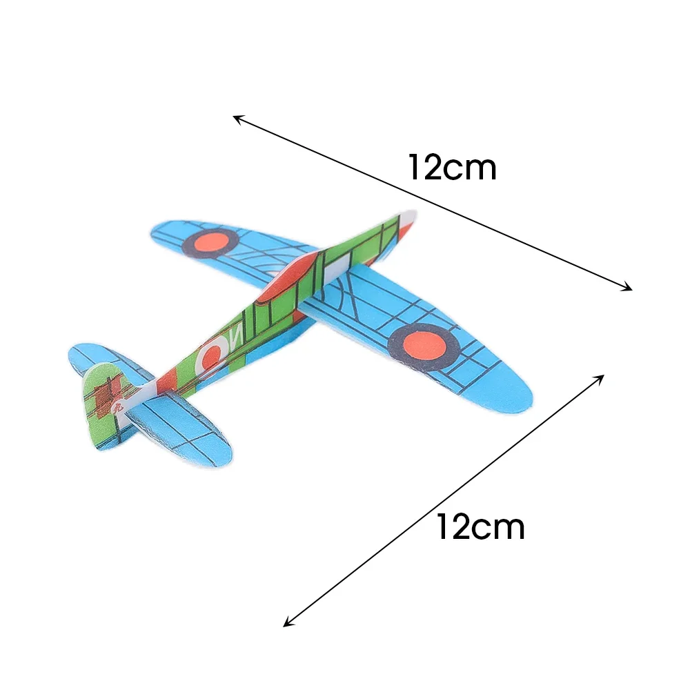 1-5pcs 3D DIY Hand Throw Flying Airplane Toys Glider Planes Foam Aeroplane Children Kids Gift 12cm Handmade Flying Airplane