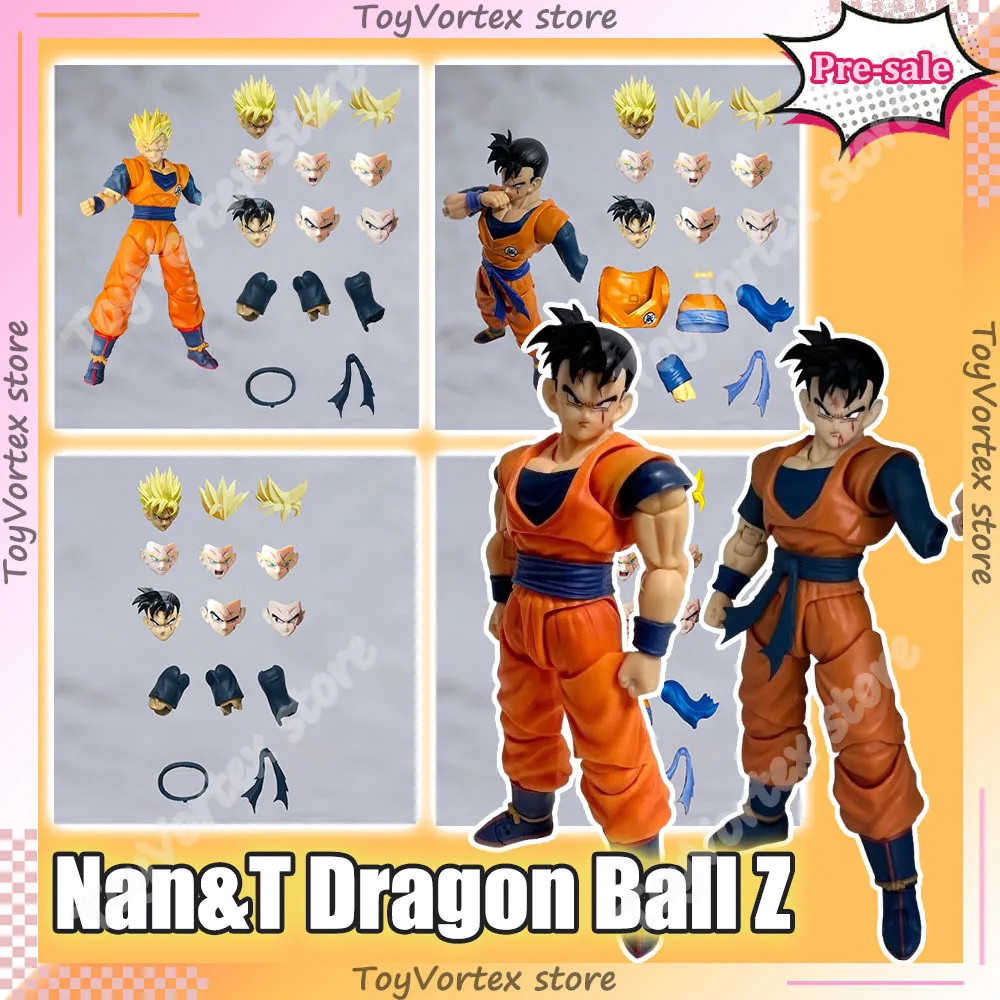 Nan & T Dragon Ball Z SHF Son Goku Gohan cabezas accesorios faciales 3,0 Kit Anime colección de figuras de acción modelo juguetes regalos