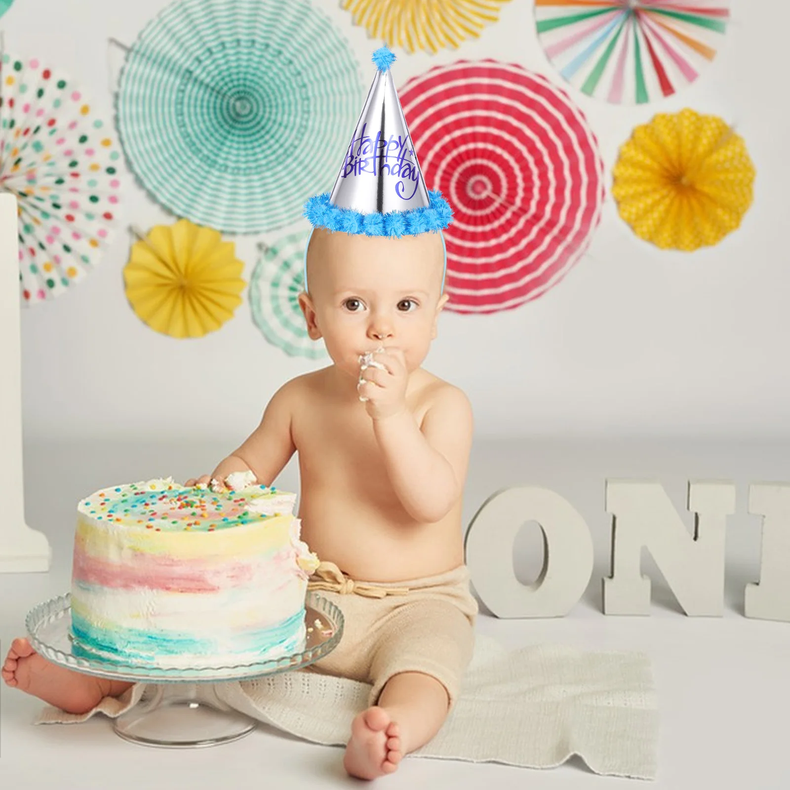 

8pcs Paper Hats Kids Birthday Party Headdress Children Festival Headwear Mini Hat For Birthday Celebration Photo Props