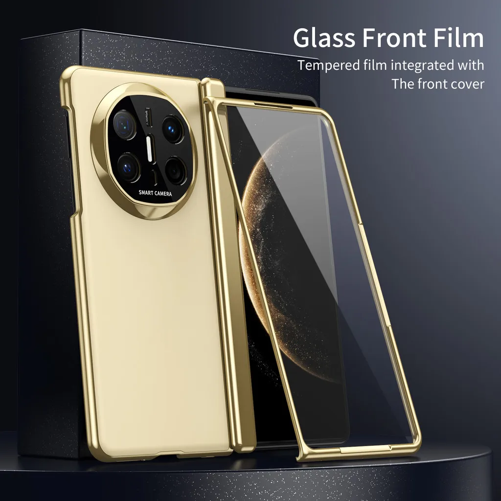 

Electroplate AG Frosted พับเคสโทรศัพท์สําหรับ Huawei Mate X6 MateX6 X5 X3 5G ฝาครอบป้องกันพร้อมฟิล์มนิรภัย