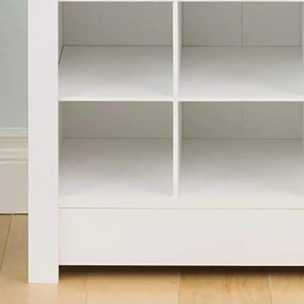 Elegant White Shoe Storage Cabinet Space-Saving Solution With Cubbies for 36 Pairs Shoerack 13