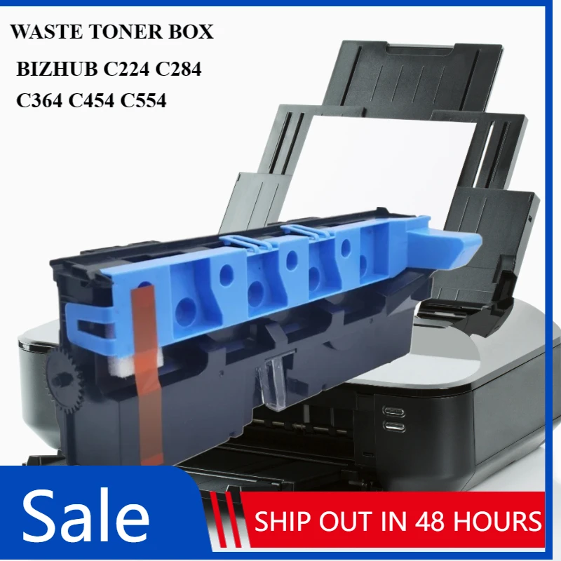 

1 шт., коробка для отходов тонера, коробка для порошка для Konica Minolta Bizhub C224 C284 C364 C454 C554