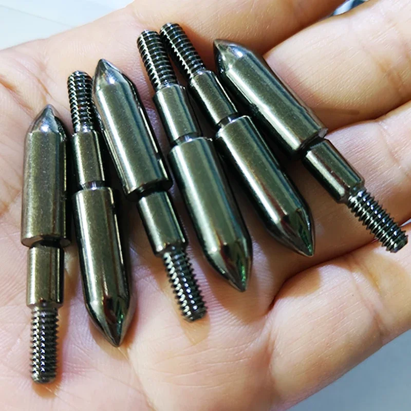 

6pcs 125Grains Screws Arrowhead For I.D.6.2mm Arrow shaft Archery Recurve bow Compound Bow Target