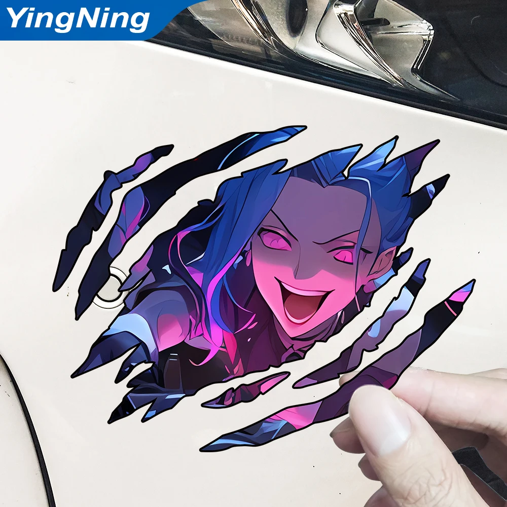 

Anime Jinx Scratch Mark Car Sticker PVC Waterproof Funny Decor Cover Scratches Decal Motorcycle Auto Accessories 8cm/13cm/18cm