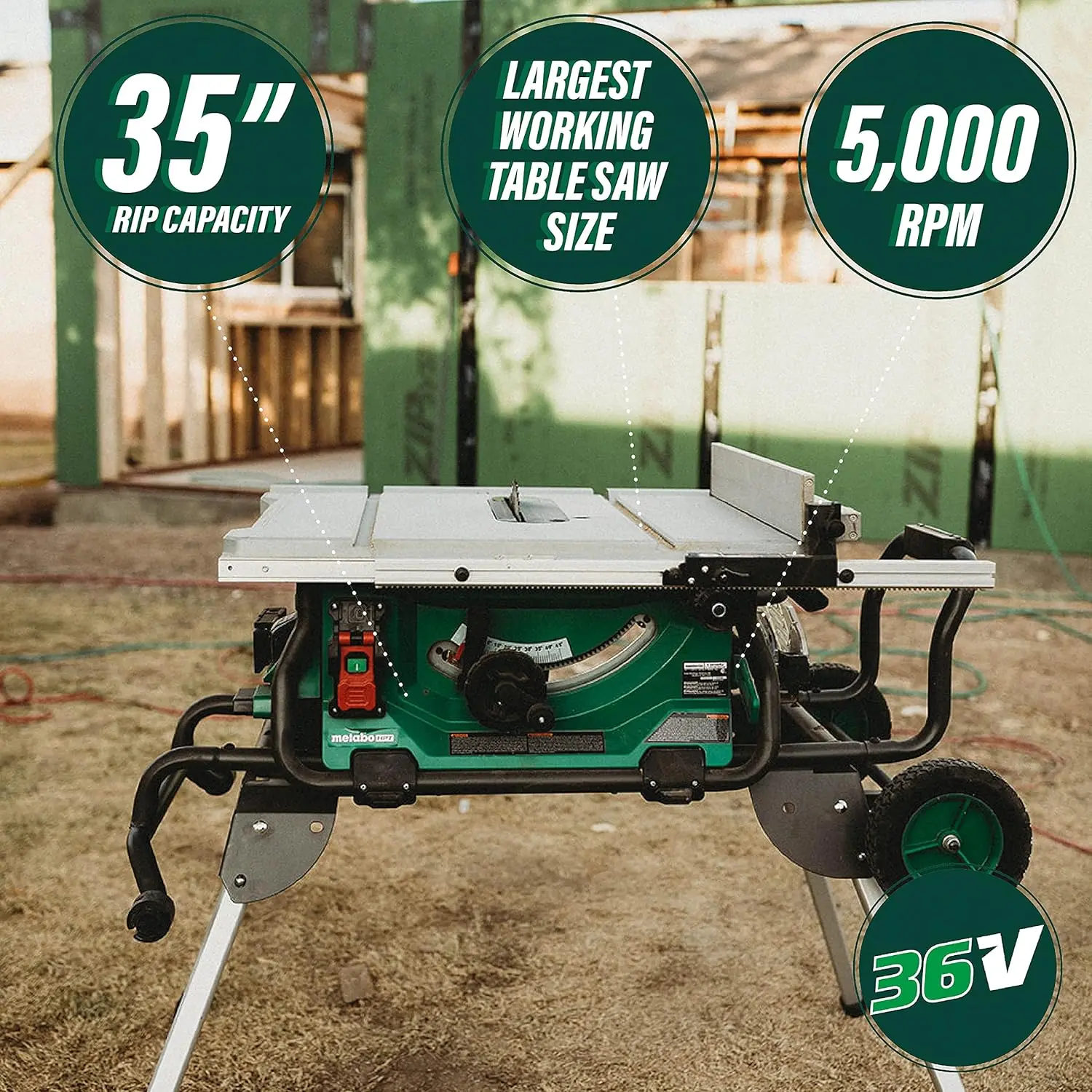 36V MultiVolt™ Cordless Table Saw 10-Inch Blade Tool Only - No Battery C3610DRJQ4