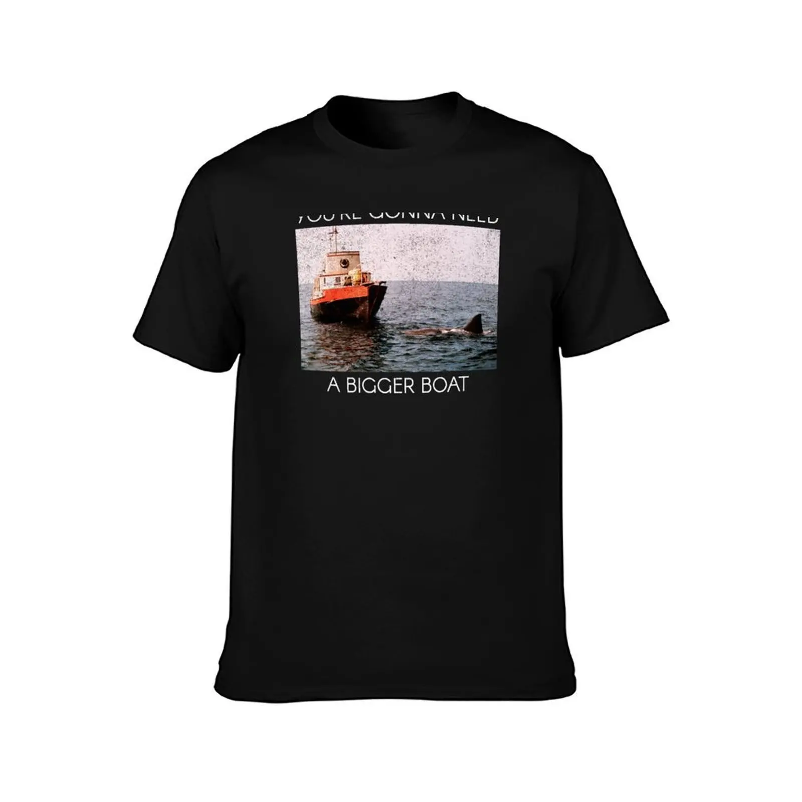 Jaws Screen Grab You're Gonna Need A Bigger Boat T-Shirt Basic Solid Color Short Sleeve Cotton Top T-Shirt