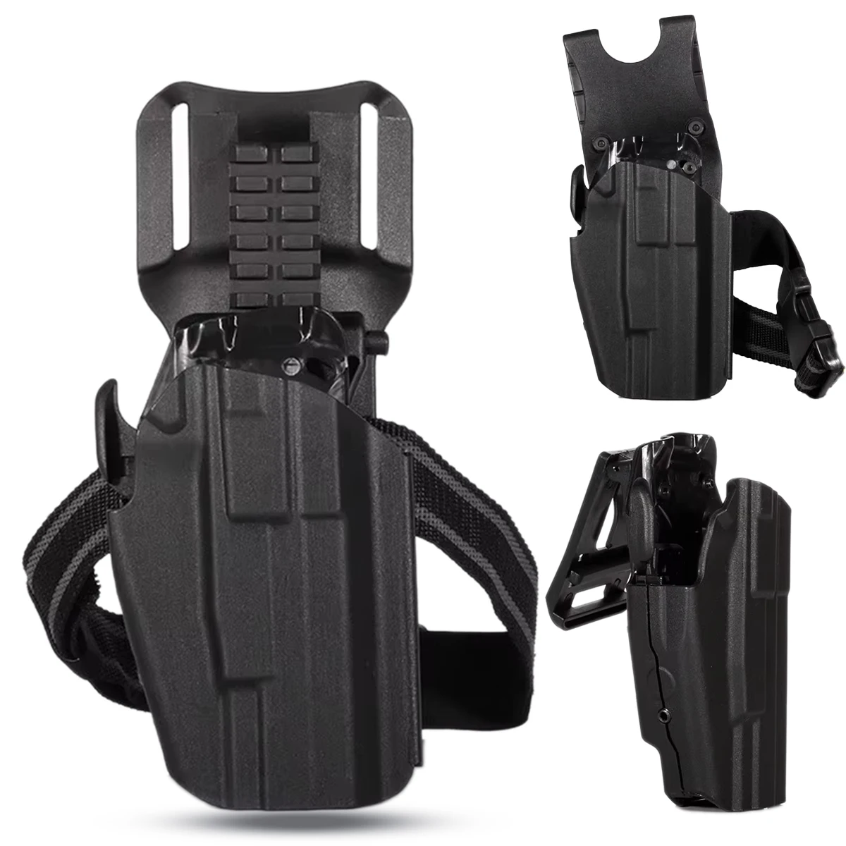 

Tactical Pistol Universal Holster Gaiter-Style Quick-Draw Handgun Holster for Vp9 P99 Mp40 P320 M17 M18 92G P226 1911 2011