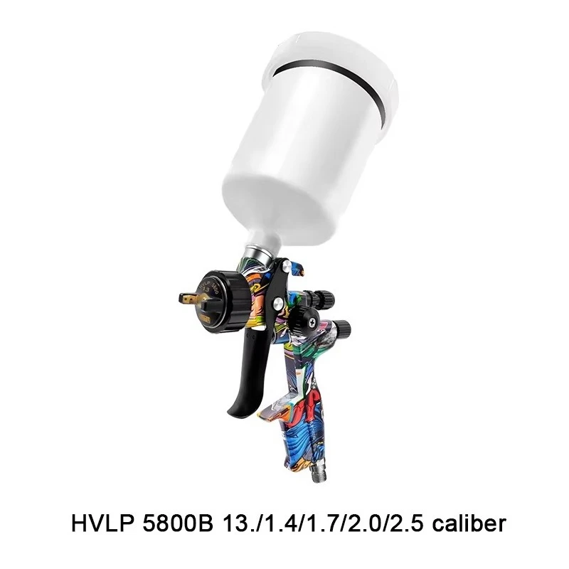 The HVLP 5800 Spray Gun Is Suitable for Car Repair with High Atomization Uniformity of 1.3/1.4/1.7/2.0/2.5mm