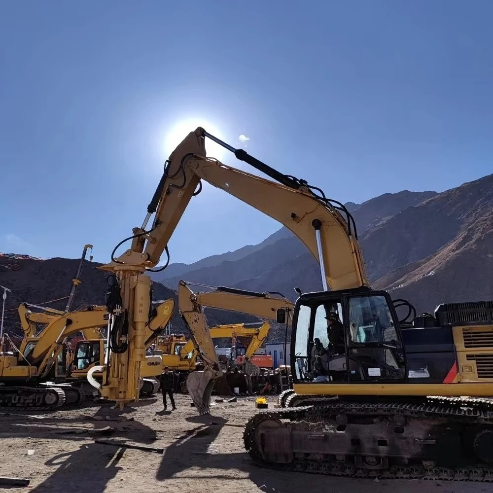 Rock Drill Splitter Machine Dual Power Diesel Electric Low Noise Farm Quarry Small Scale Rock Excavation Processing Unit