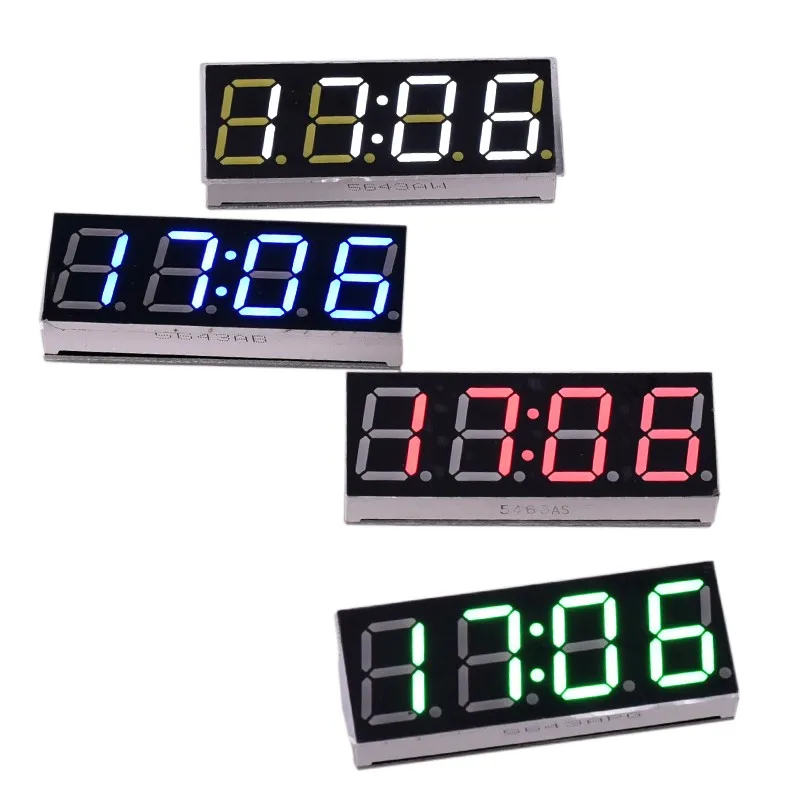 Kit de module d\'horloge électronique à tube numérique LED, synchronisation automatique, USB, 5V, réseau, WiFi, fierté, auto-éclairage