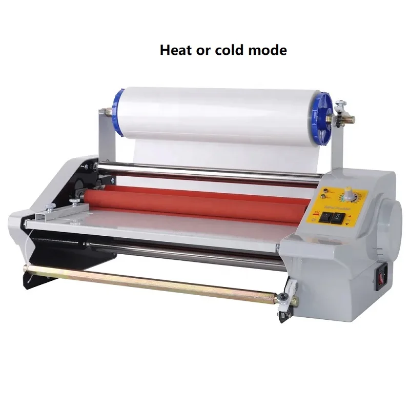New High-Accuracy Semi-Automatic Heat/Cold Roll Laminator Laminating Machine 30cm Width For UV DTF AB Vinyl Film Label Sticker