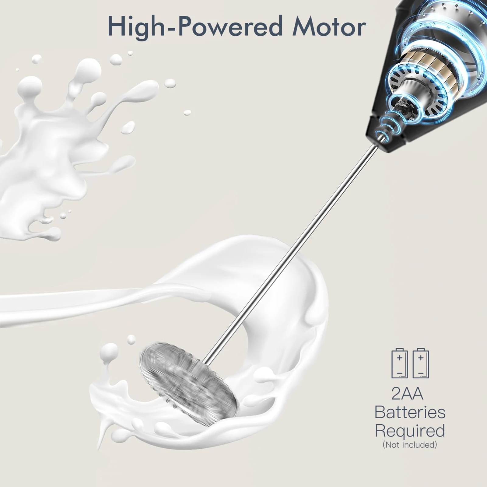 휴대용 우유 거품기 거품 믹서 음료 혼합 도구 커피 라떼 카푸치노에 적합