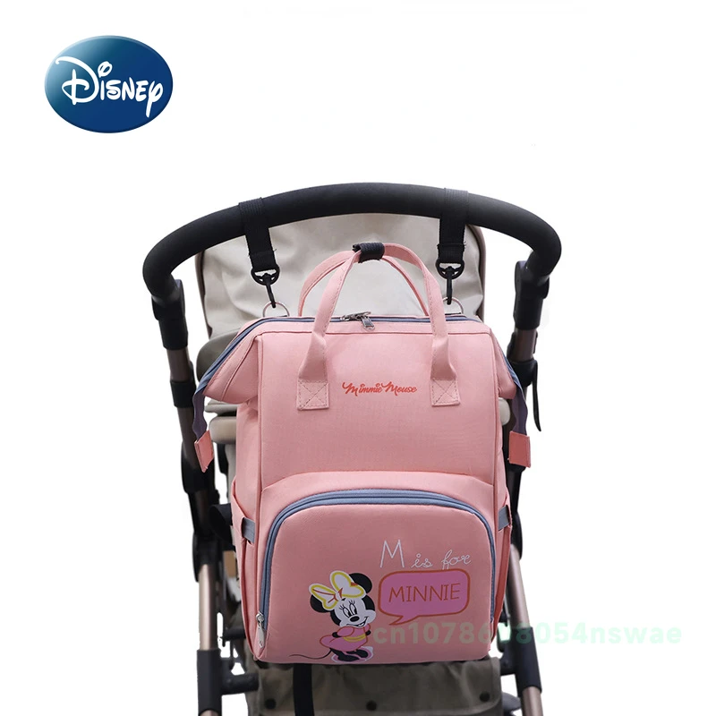 Disney mickey novo saco de fraldas mochila dos desenhos animados moda saco de fraldas do bebê multi funcional saco do bebê grande capacidade alta qualidade