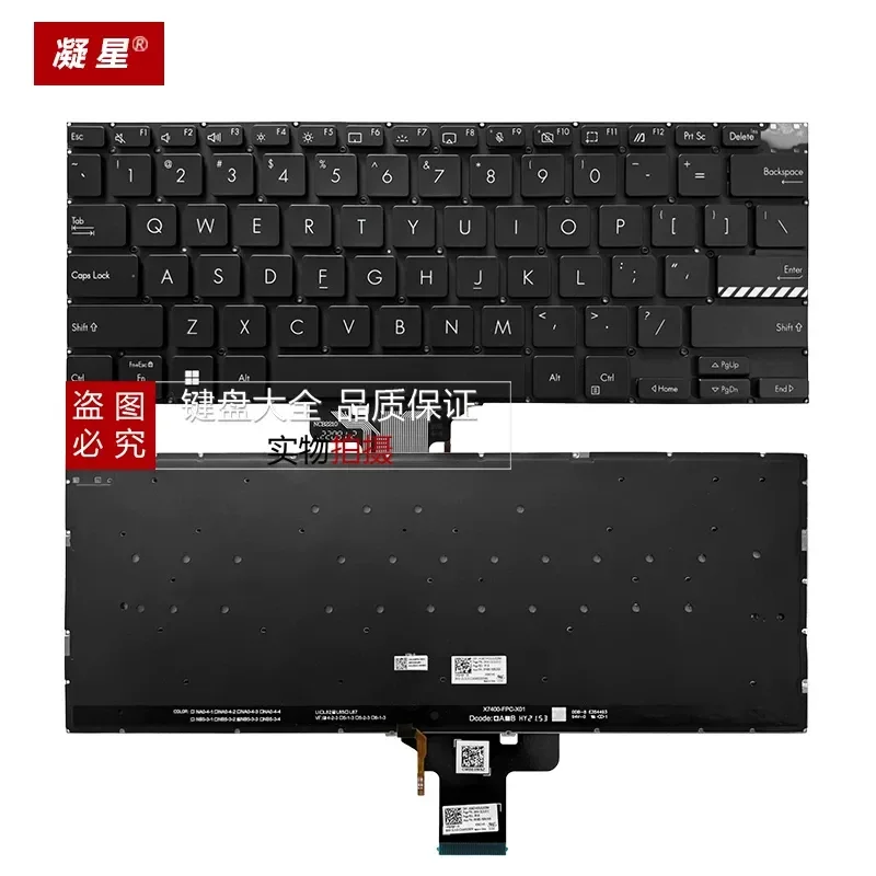 Keyboard for ASUS X3400PA M3400QA K6400Z M6400R M3401Q K3401 X3401 Laptop Replacement US Layout Black